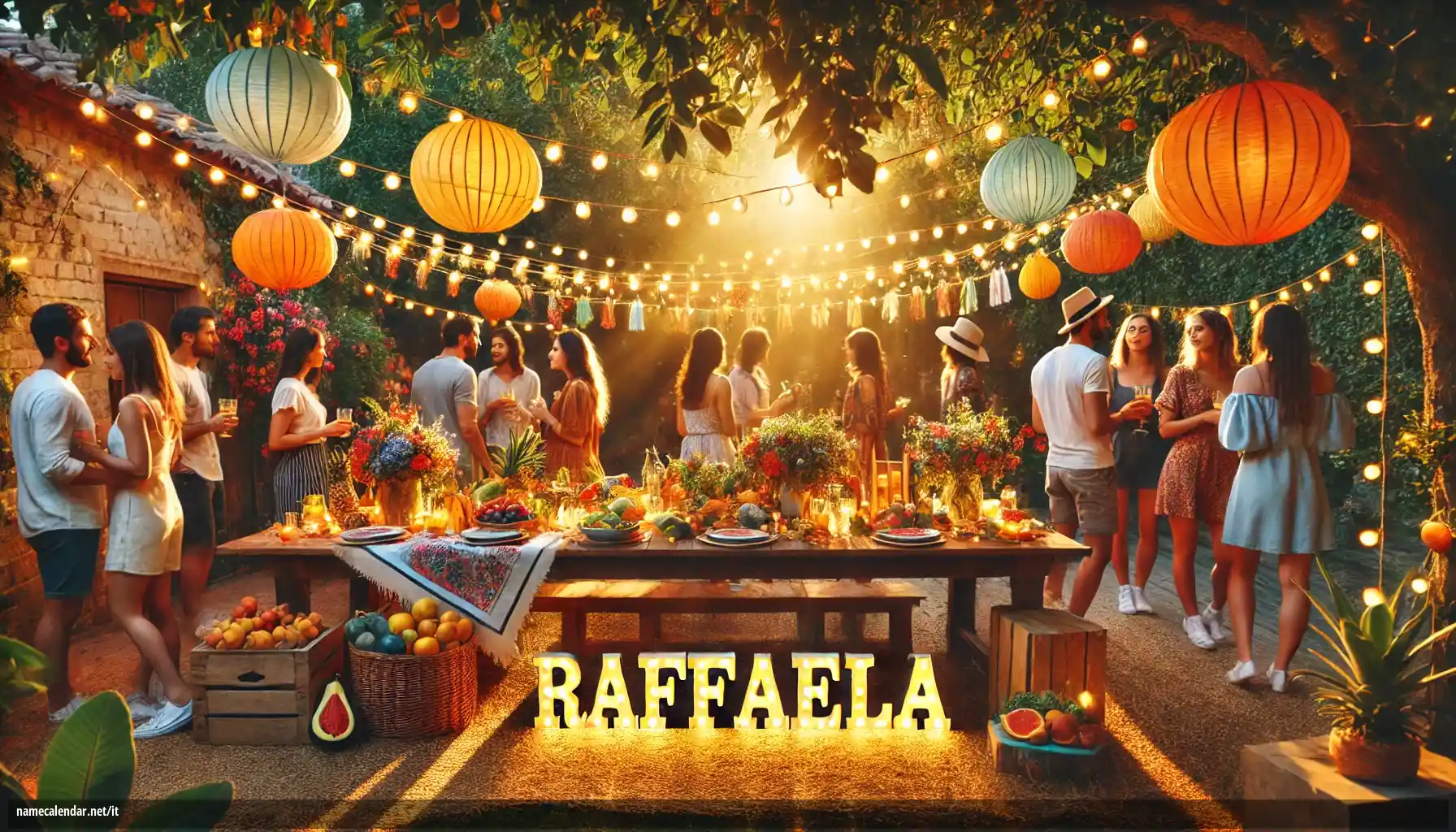 Celebrazione dell'onomastico e del nome - Raffaela
