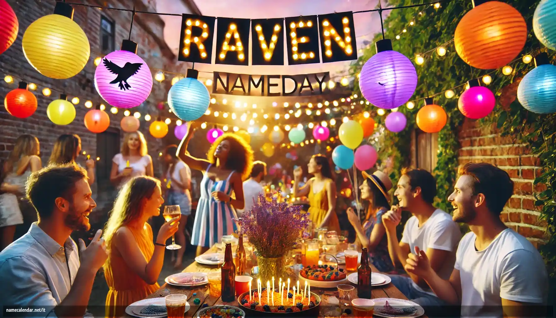 Celebrazione dell'onomastico e del nome - Raven