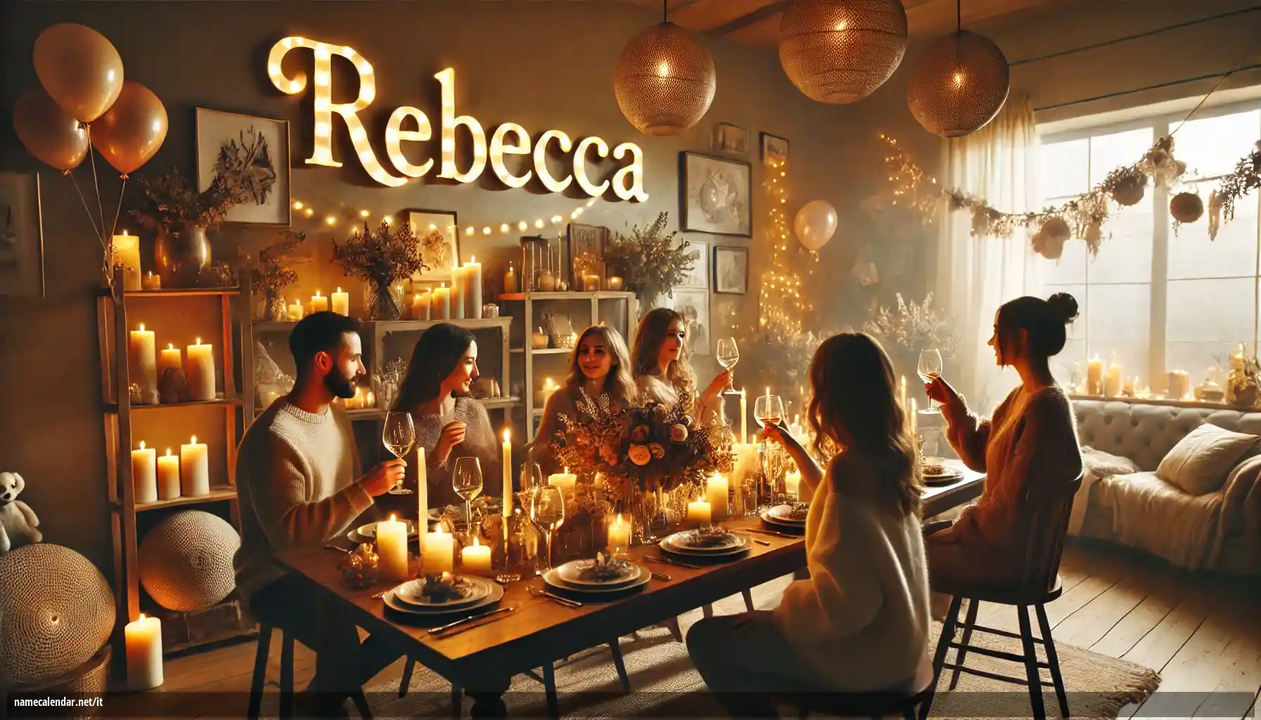 Celebrazione dell'onomastico e del nome - Rebecca