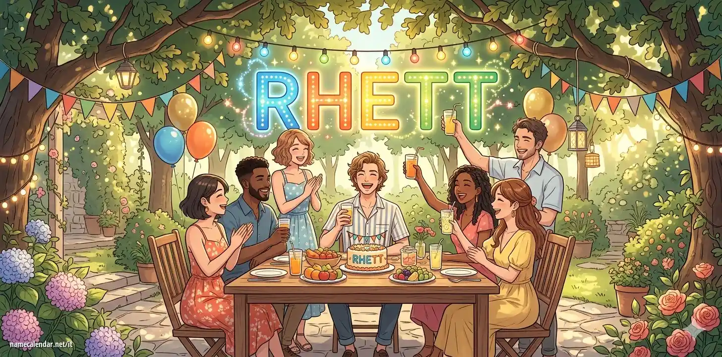 Celebrazione dell'onomastico e del nome - Rhett