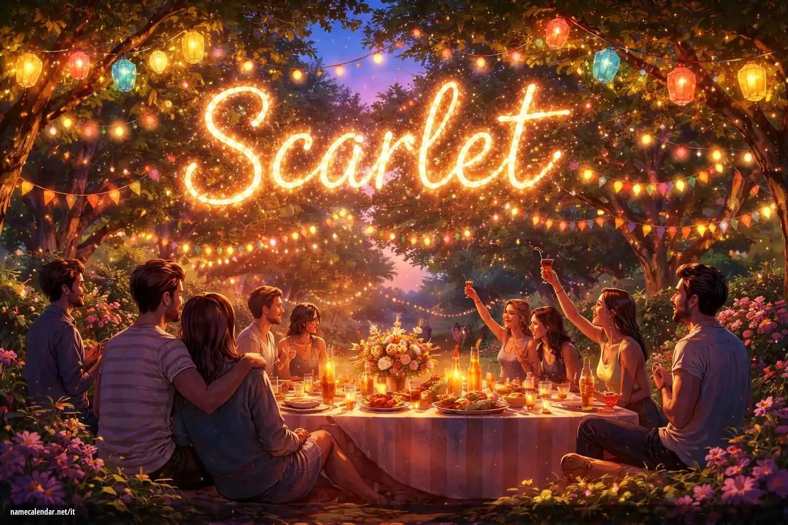 Celebrazione dell'onomastico e del nome - Scarlet