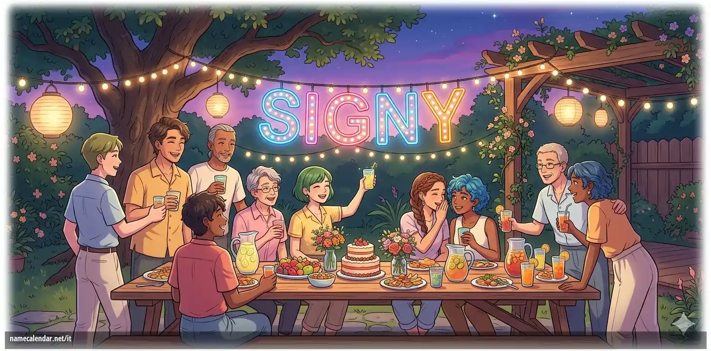 Celebrazione dell'onomastico e del nome - Signy