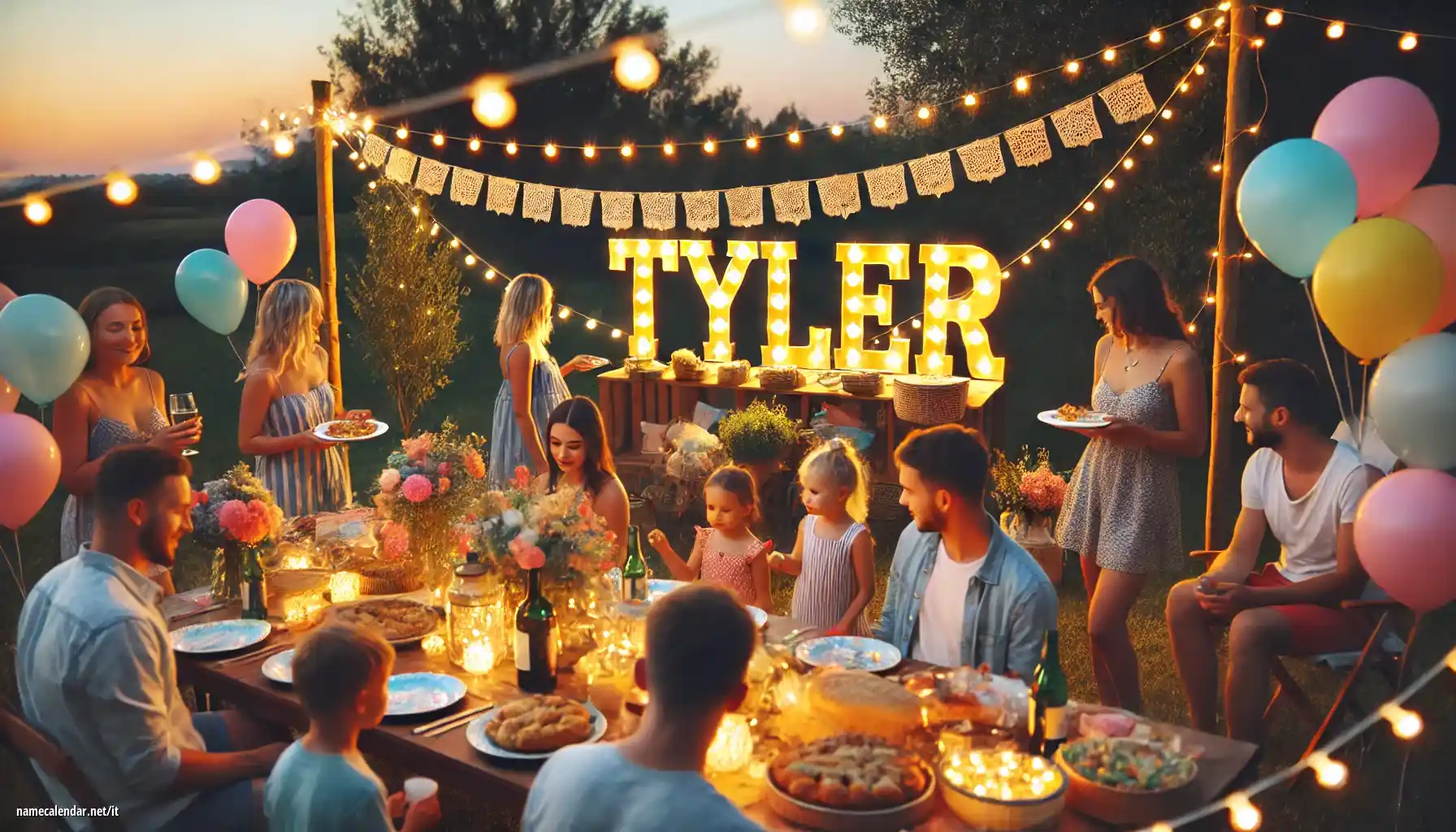Celebrazione dell'onomastico e del nome - Tyler
