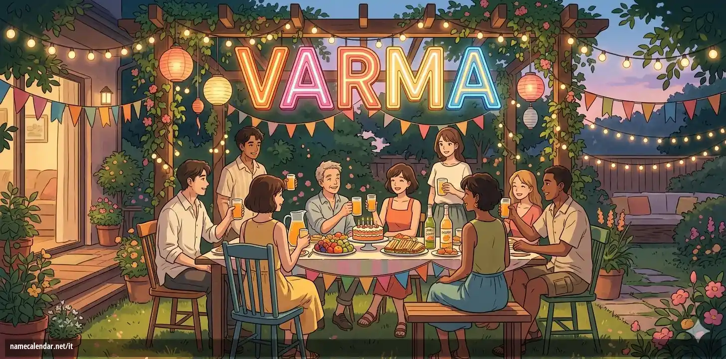 Celebrazione dell'onomastico e del nome - Varma