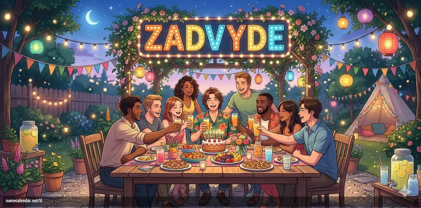 Celebrazione dell'onomastico e del nome - Zadvyde