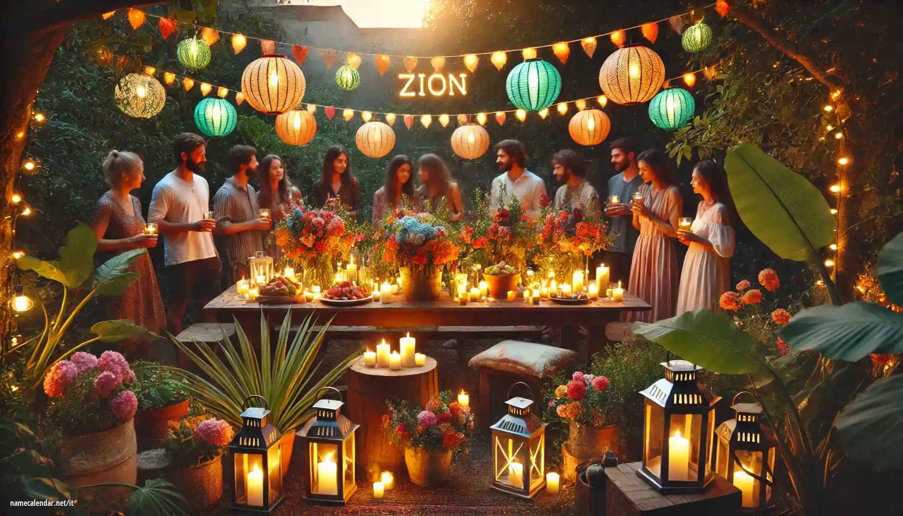 Celebrazione dell'onomastico e del nome - Zion