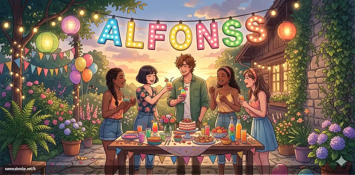 Vardadienio ir vardo šventimas - Alfonss