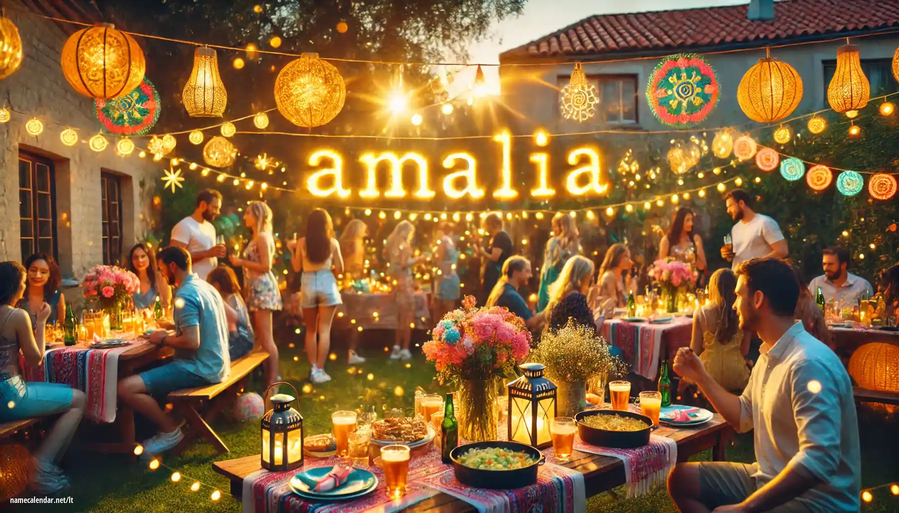 Vardadienio ir vardo šventimas - Amalia