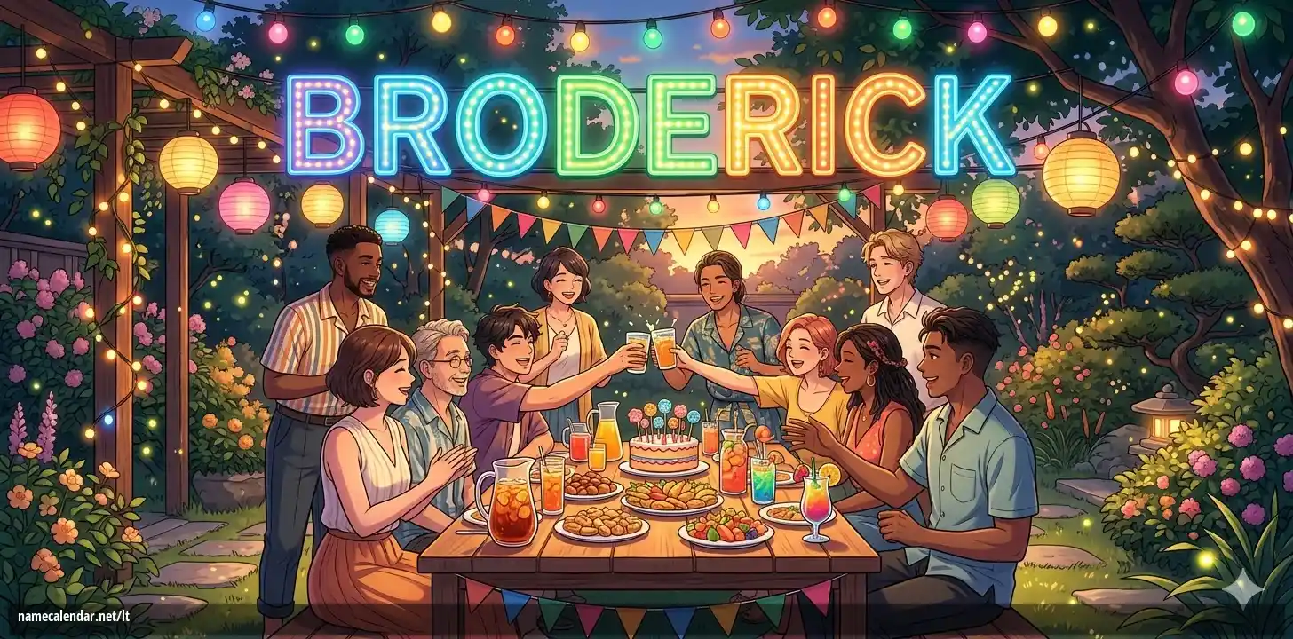 Vardadienio ir vardo šventimas - Broderick