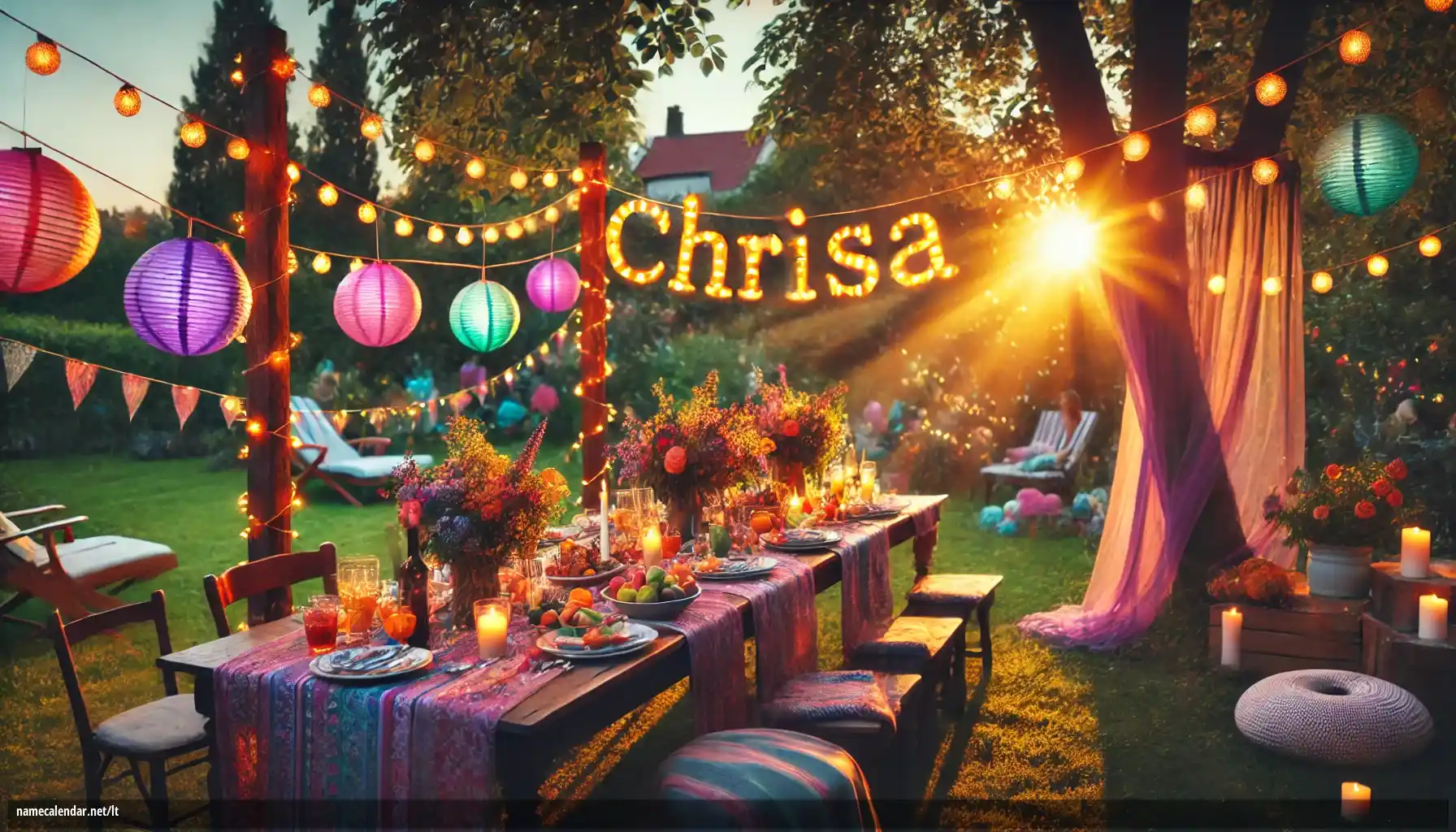 Vardadienio ir vardo šventimas - Chrisa