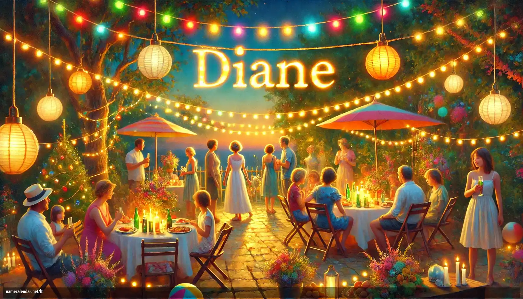 Vardadienio ir vardo šventimas - Diane