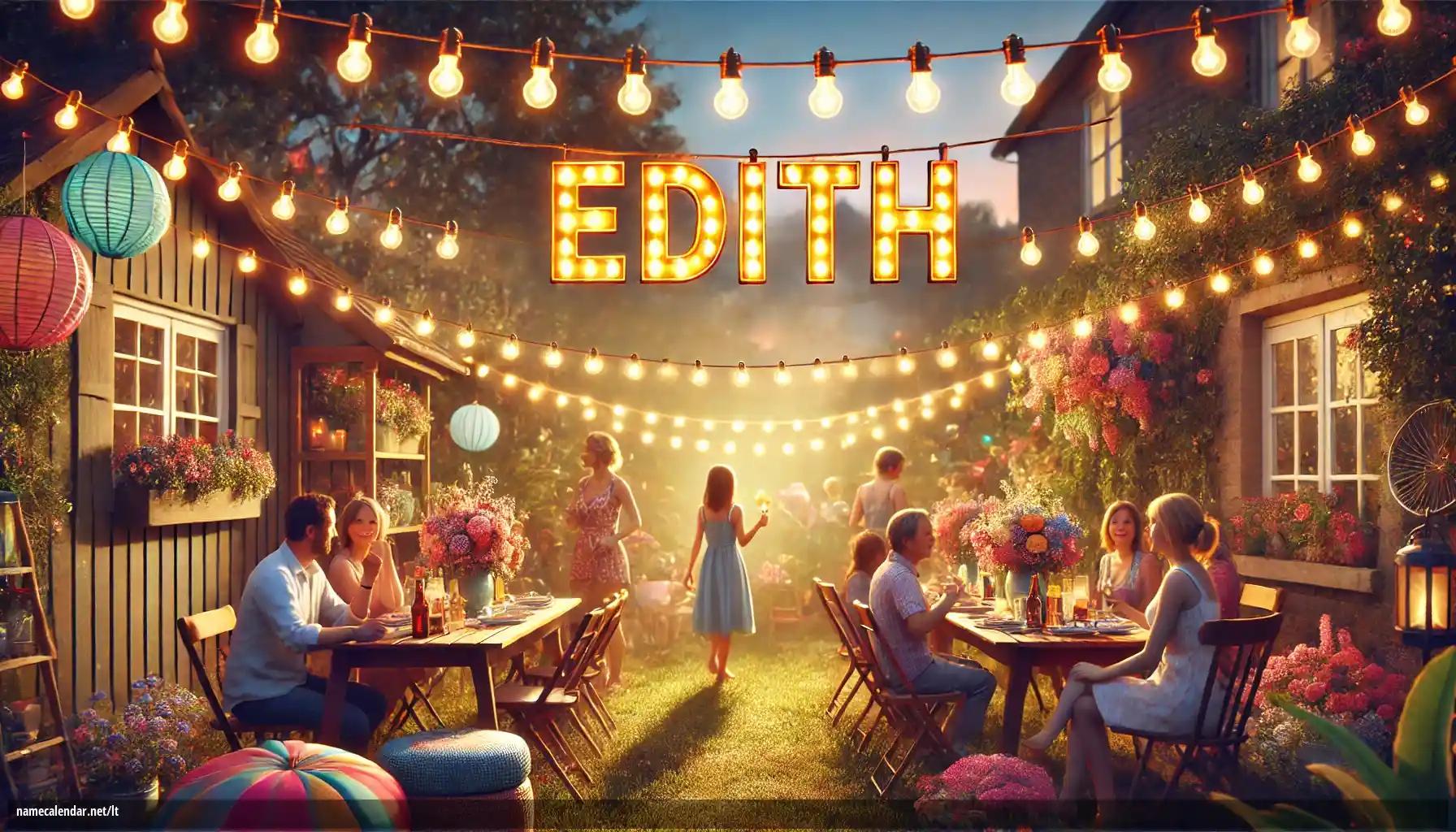 Vardadienio ir vardo šventimas - Edith