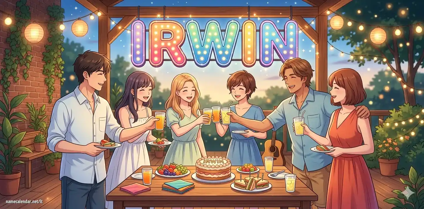 Vardadienio ir vardo šventimas - Irwin