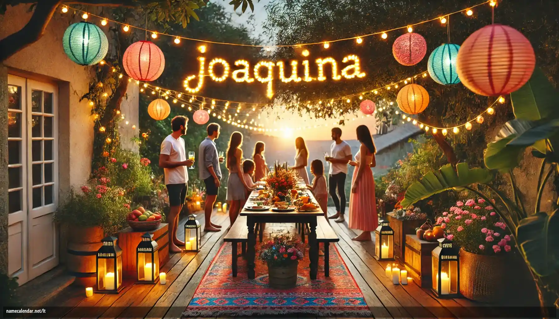 Vardadienio ir vardo šventimas - Joaquina