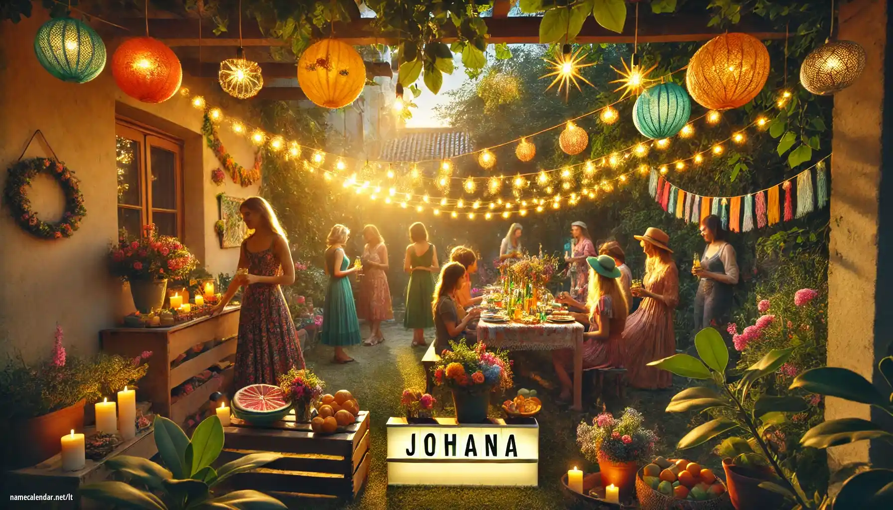 Vardadienio ir vardo šventimas - Johana