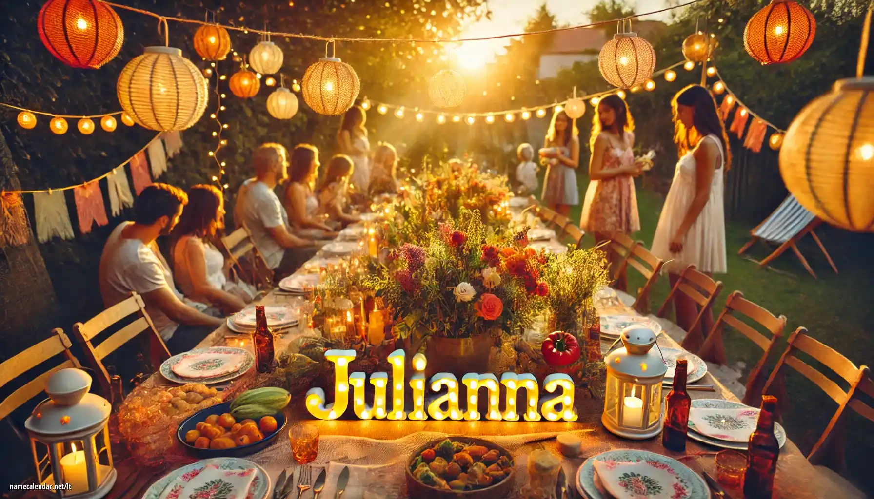 Vardadienio ir vardo šventimas - Julianna