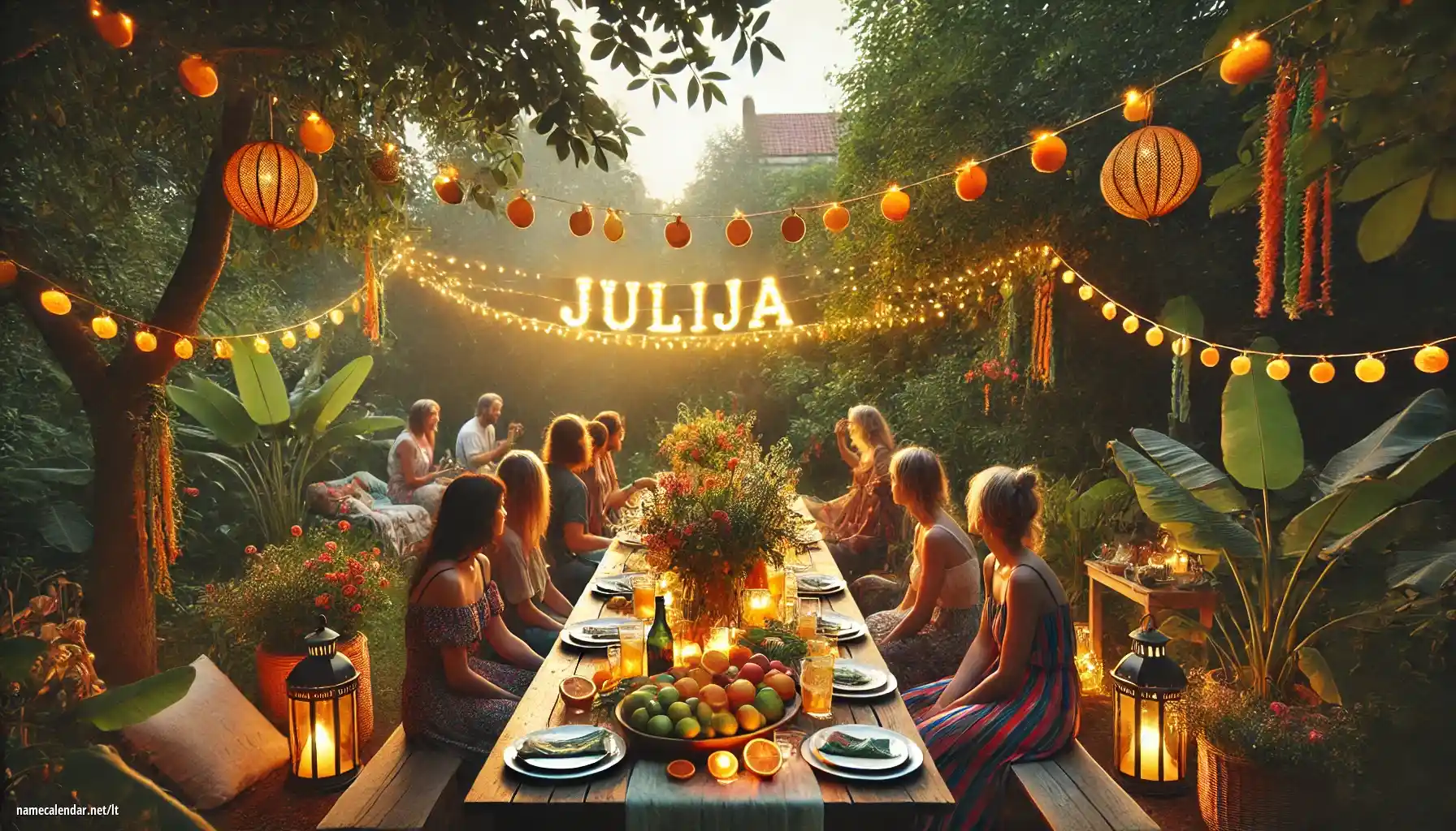 Vardadienio ir vardo šventimas - Julija