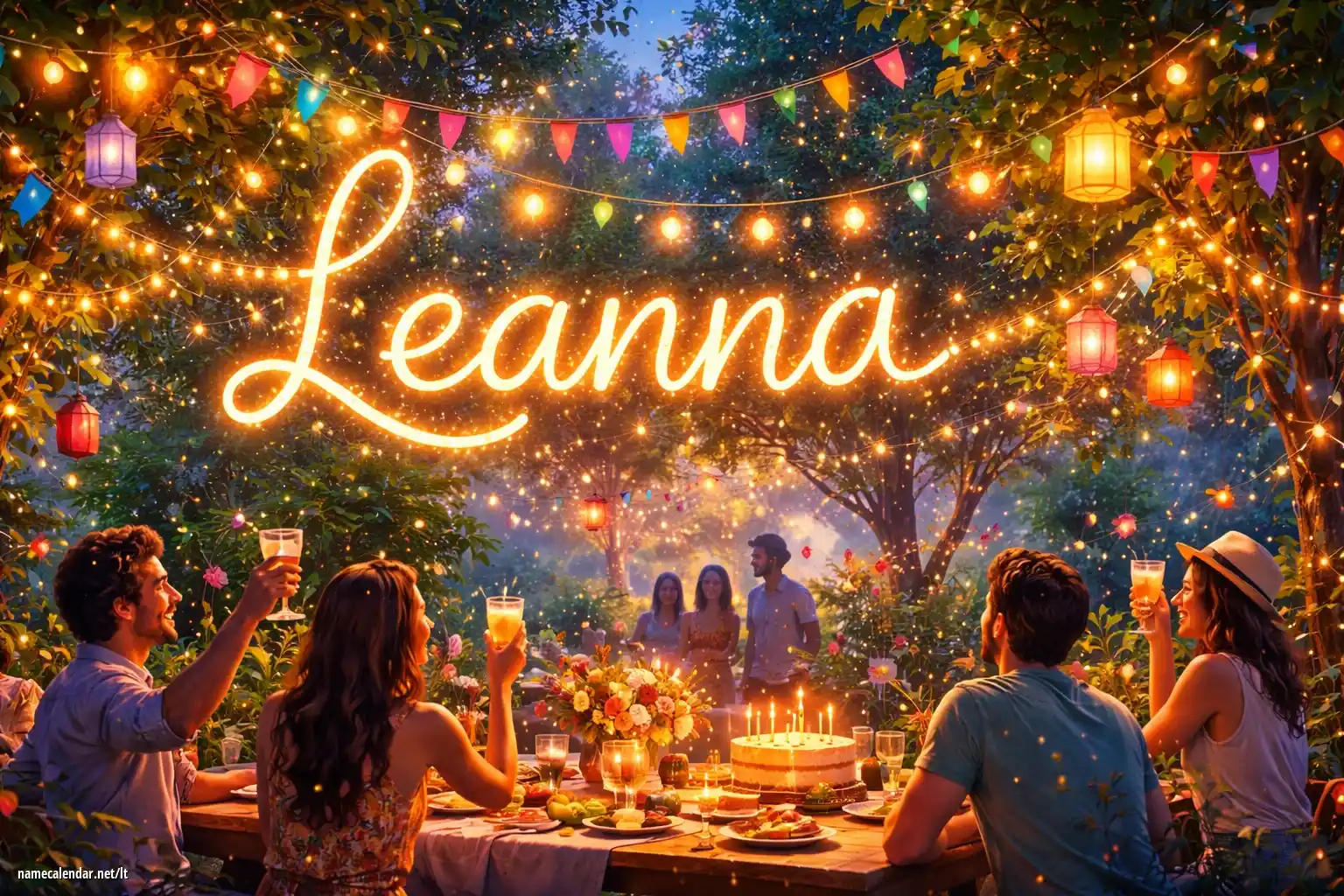 Vardadienio ir vardo šventimas - Leanna