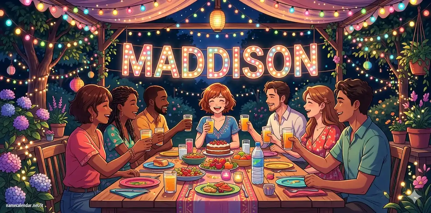 Vardadienio ir vardo šventimas - Maddison
