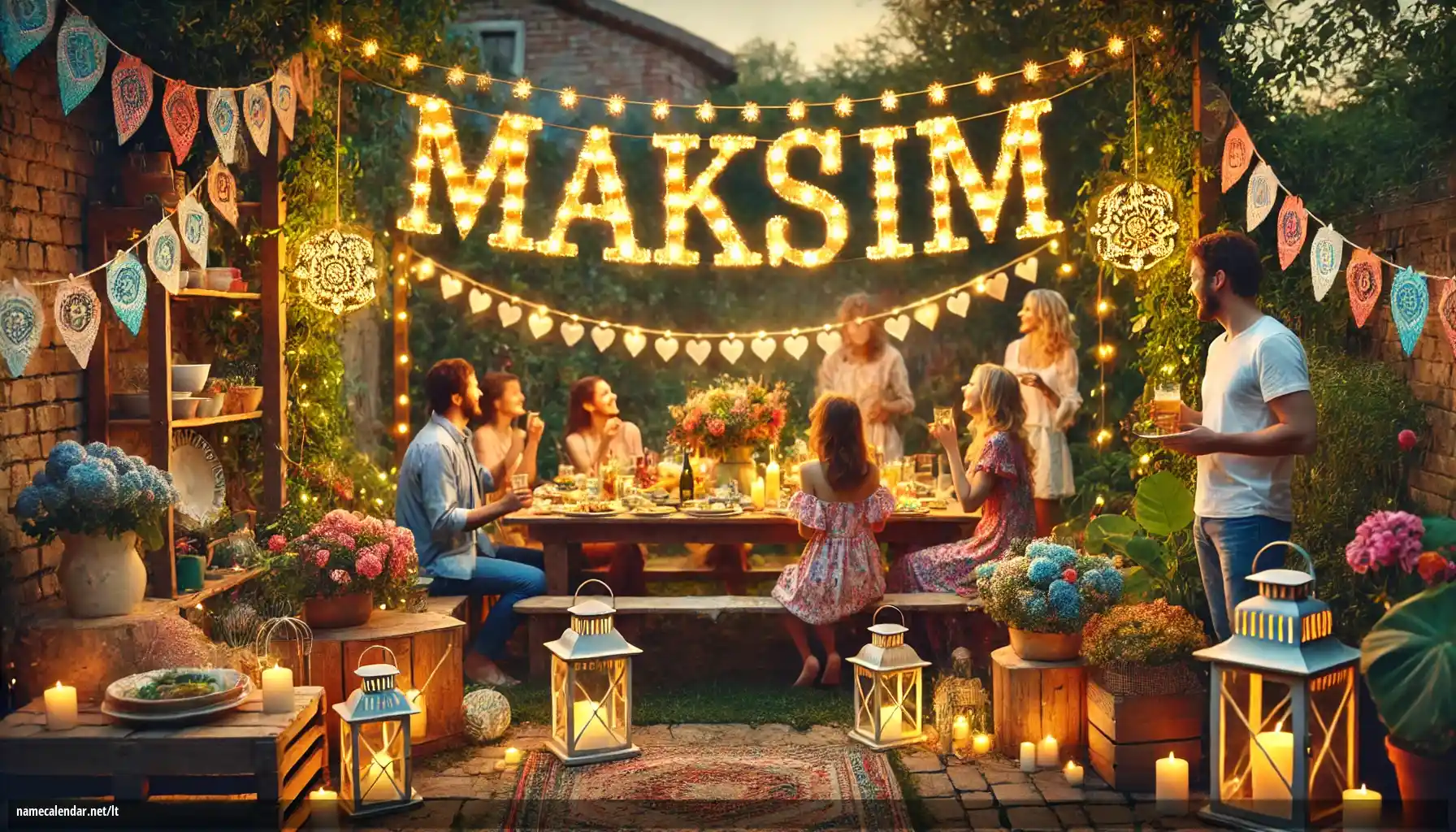 Vardadienio ir vardo šventimas - Maksim