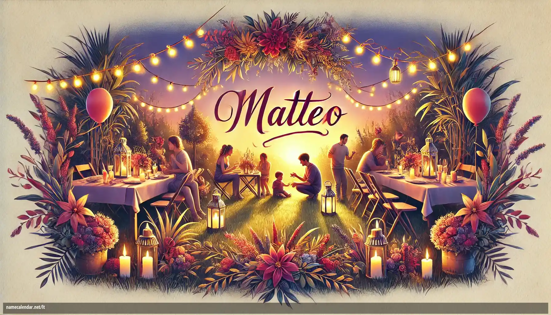 Vardadienio ir vardo šventimas - Matteo