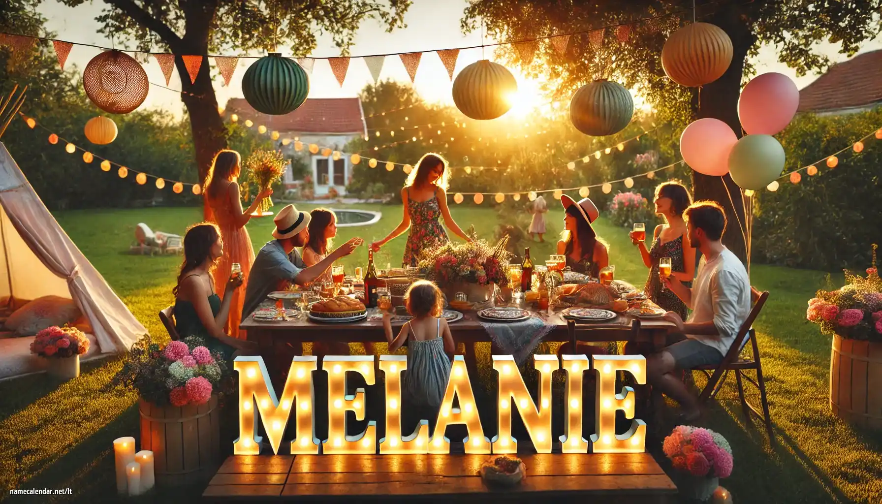 Vardadienio ir vardo šventimas - Melanie