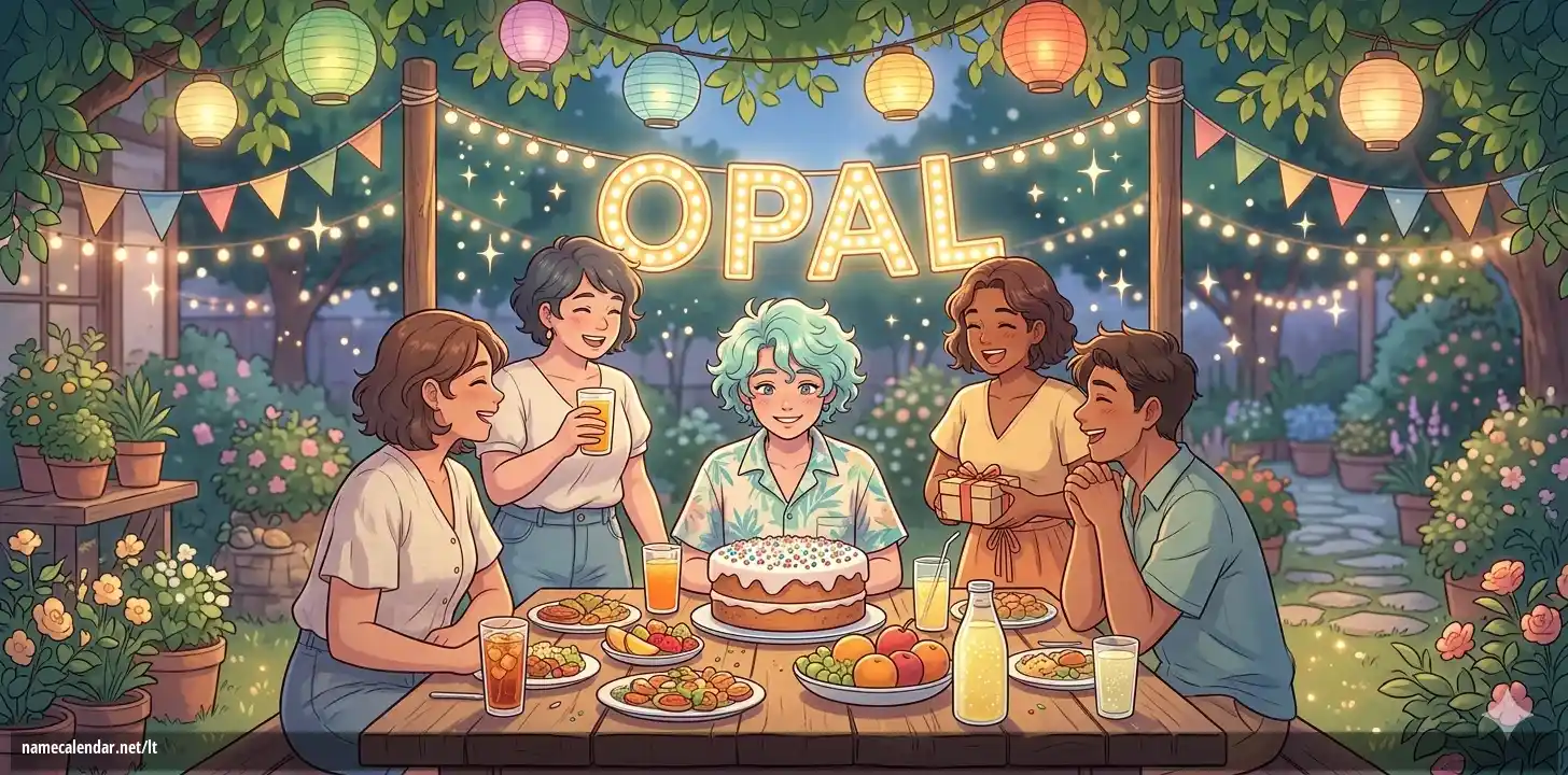 Vardadienio ir vardo šventimas - Opal