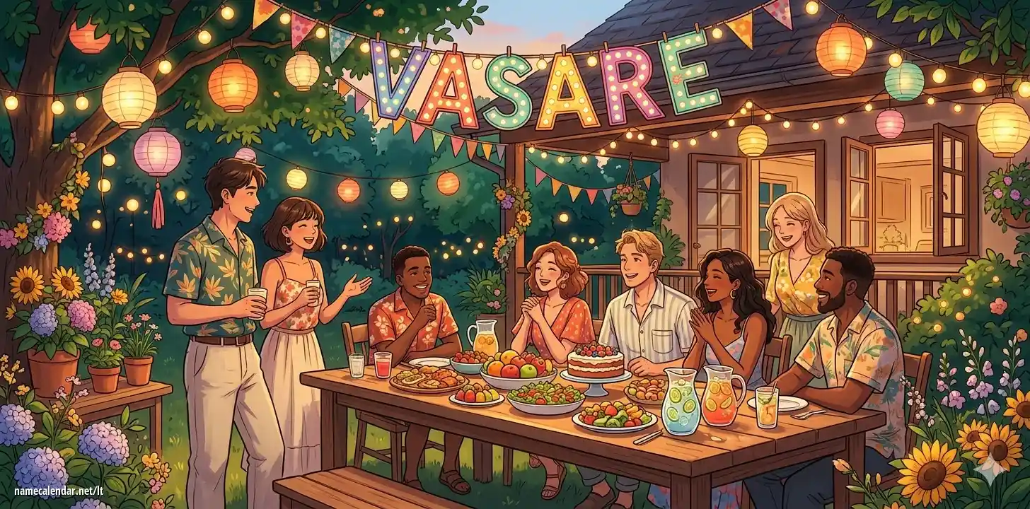 Vardadienio ir vardo šventimas - Vasare