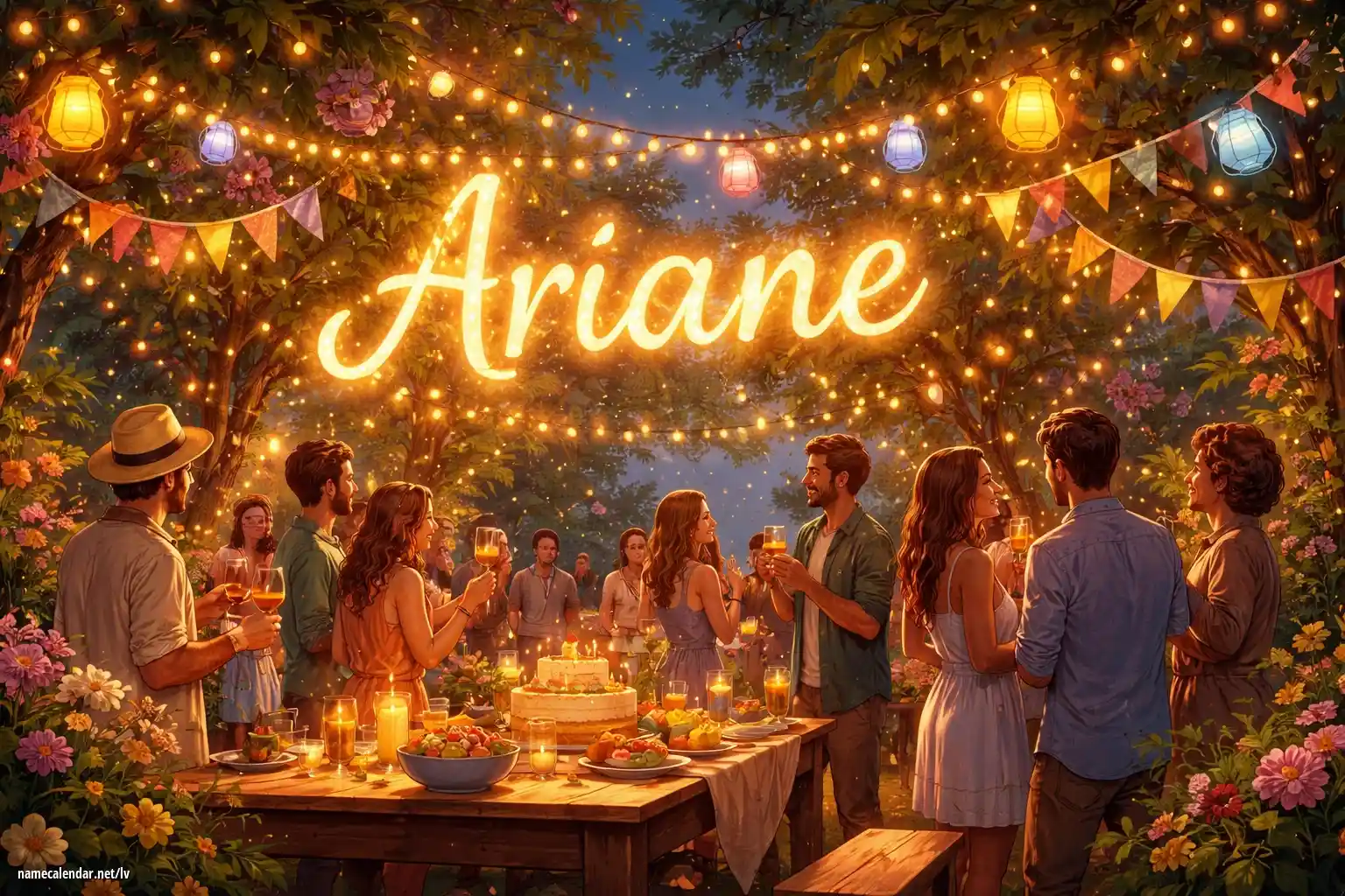 Vārda dienas un vārda svinēšana - Ariane