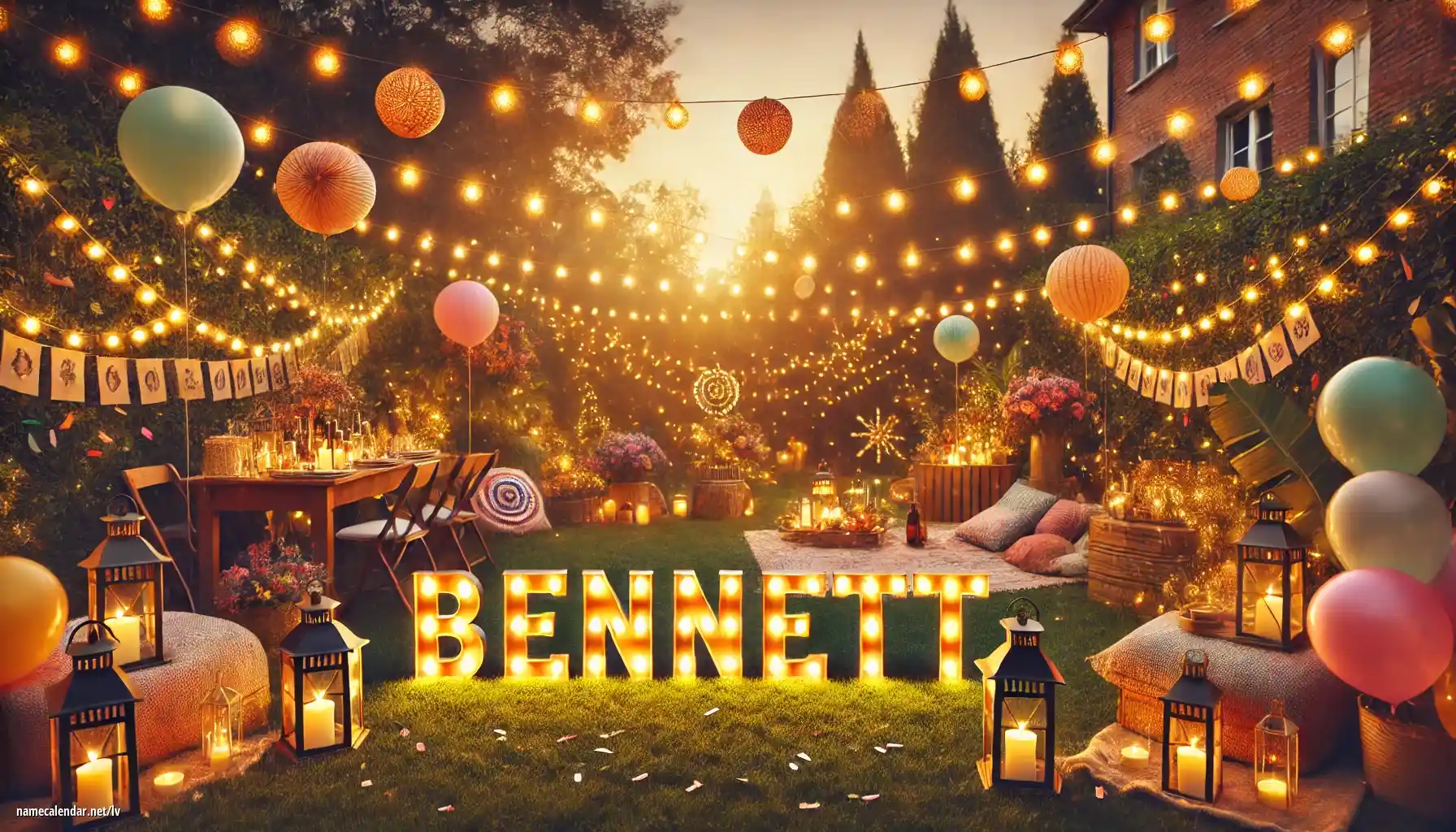 Vārda dienas un vārda svinēšana - Bennett