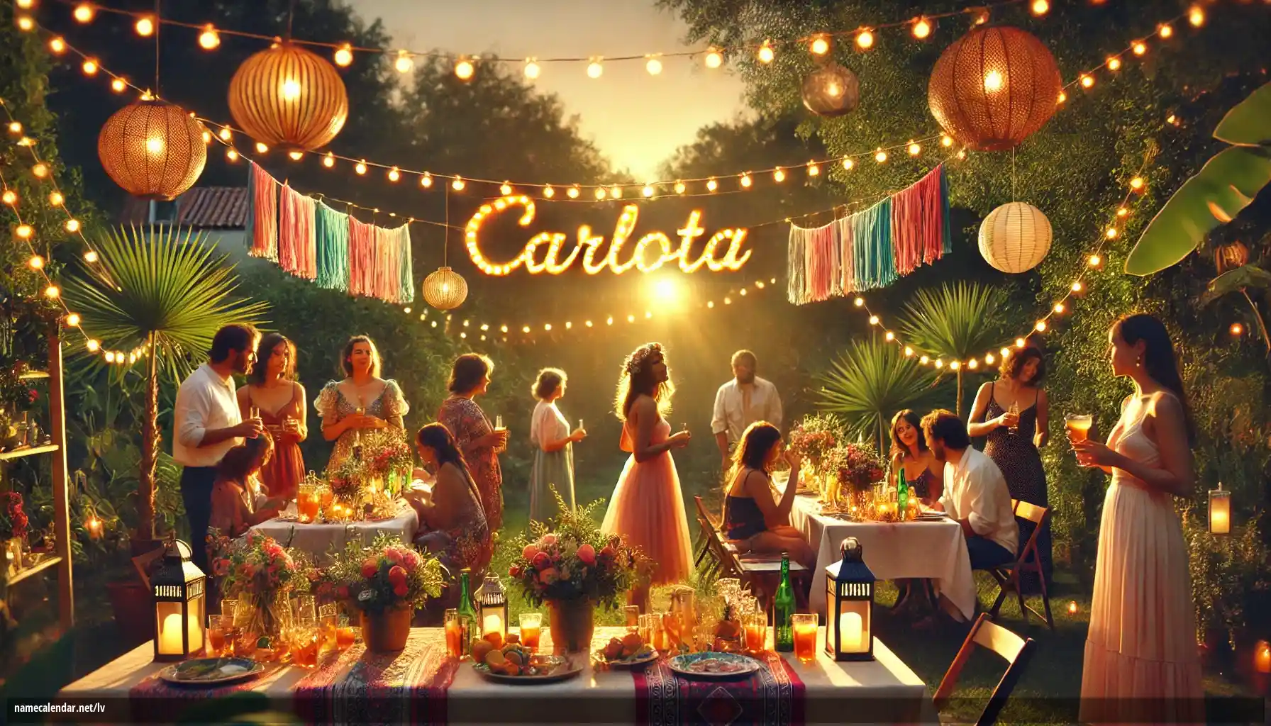 Vārda dienas un vārda svinēšana - Carlota