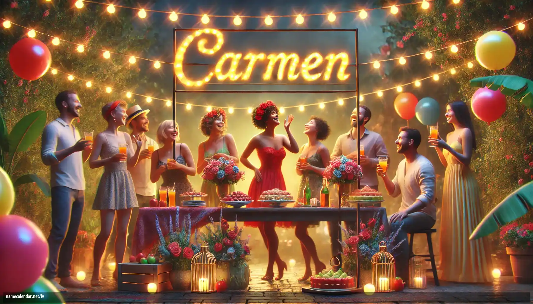 Vārda dienas un vārda svinēšana - Carmen