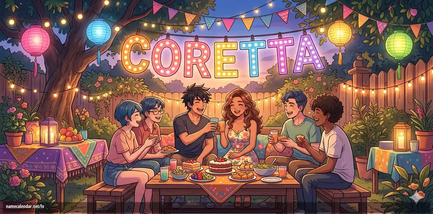 Vārda dienas un vārda svinēšana - Coretta