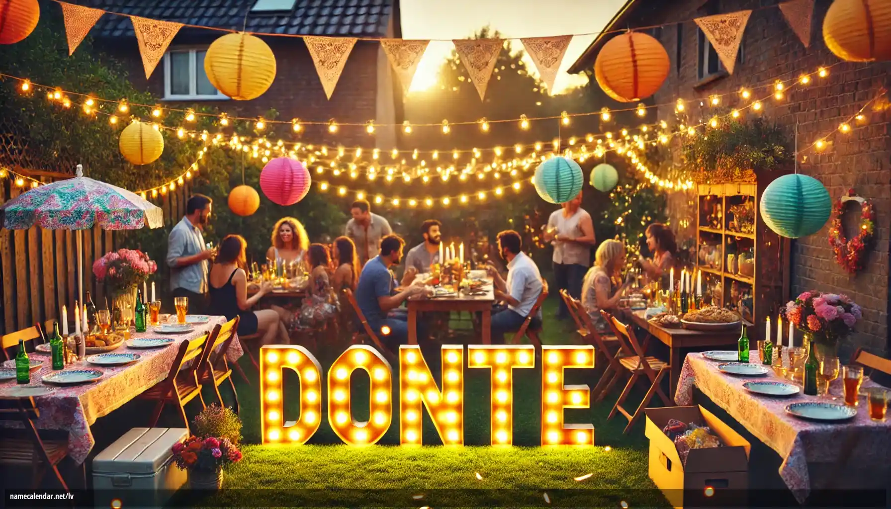 Vārda dienas un vārda svinēšana - Donte