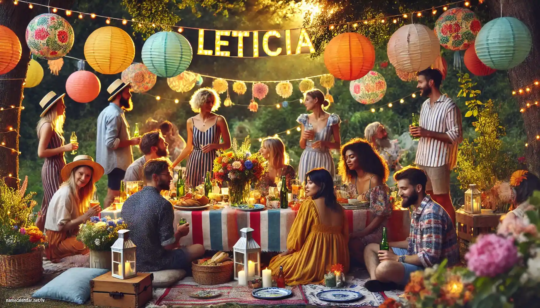 Vārda dienas un vārda svinēšana - Leticia