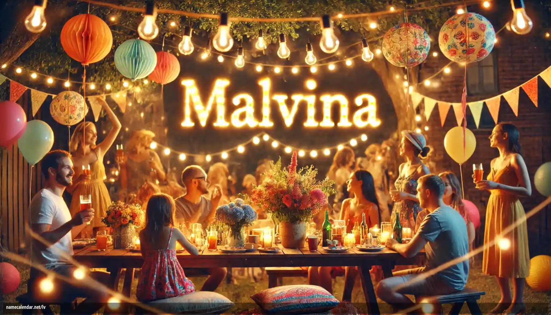 Vārda dienas un vārda svinēšana - Malvína