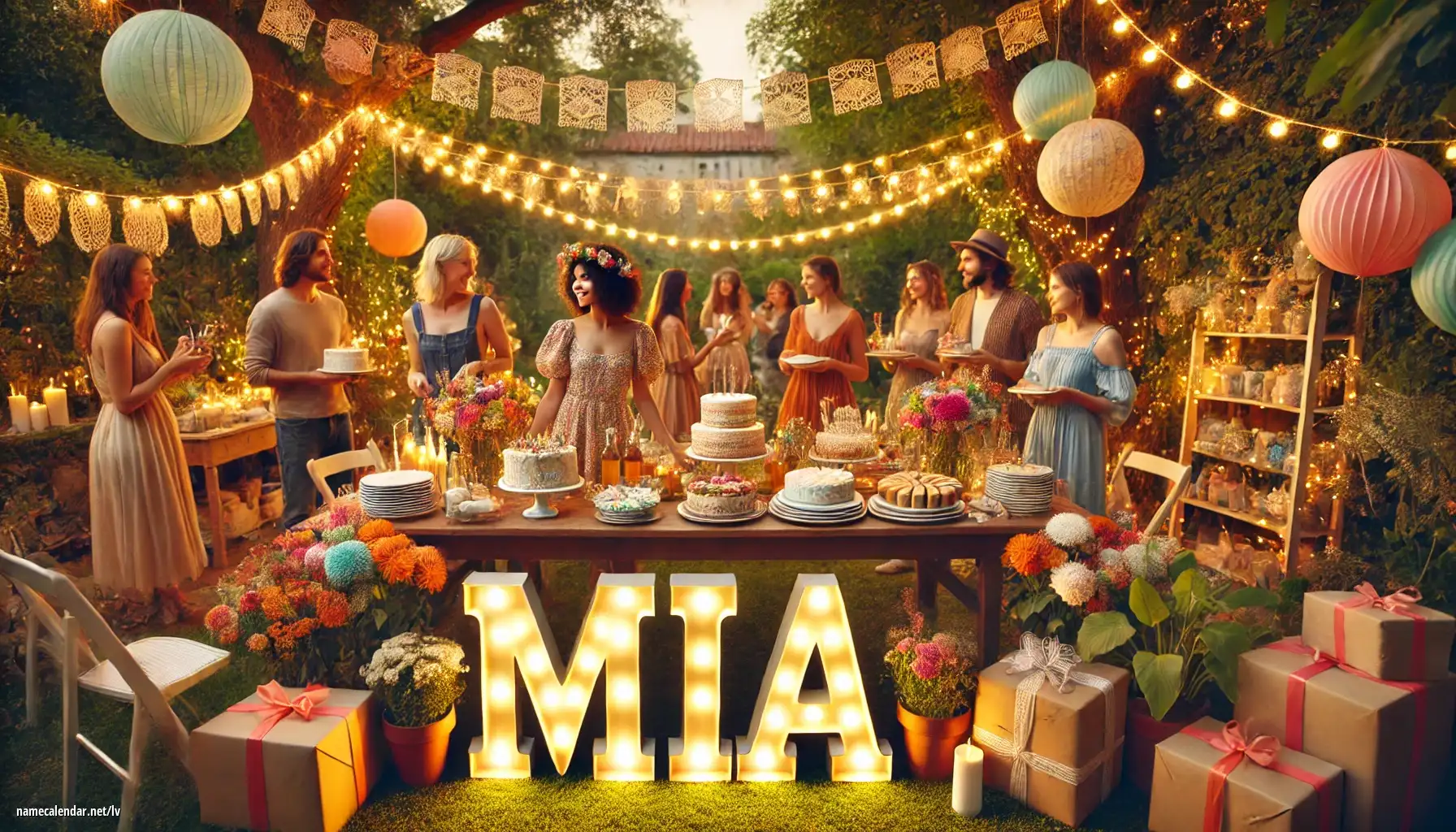 Vārda dienas un vārda svinēšana - Mia