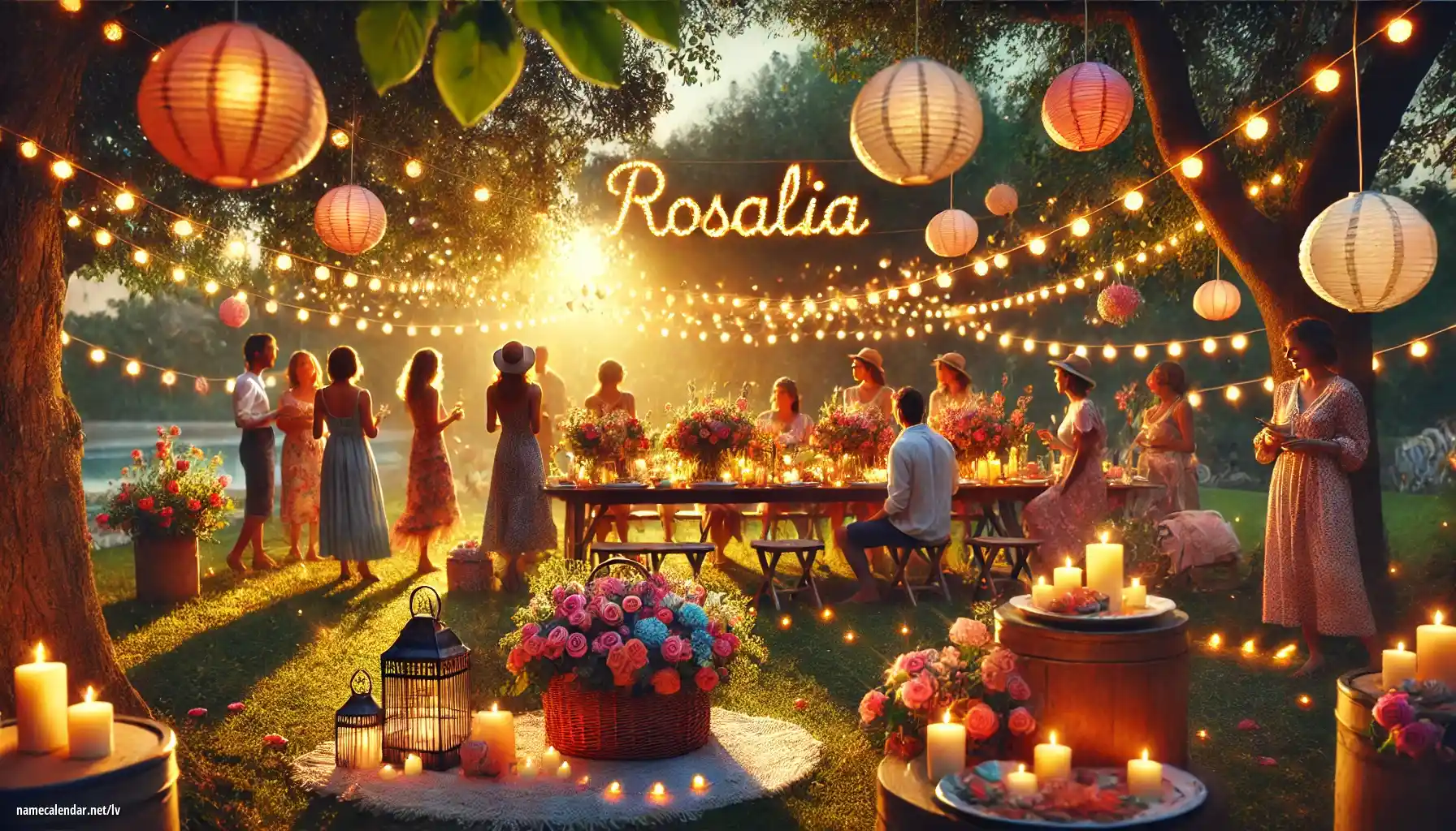 Vārda dienas un vārda svinēšana - Rosalía