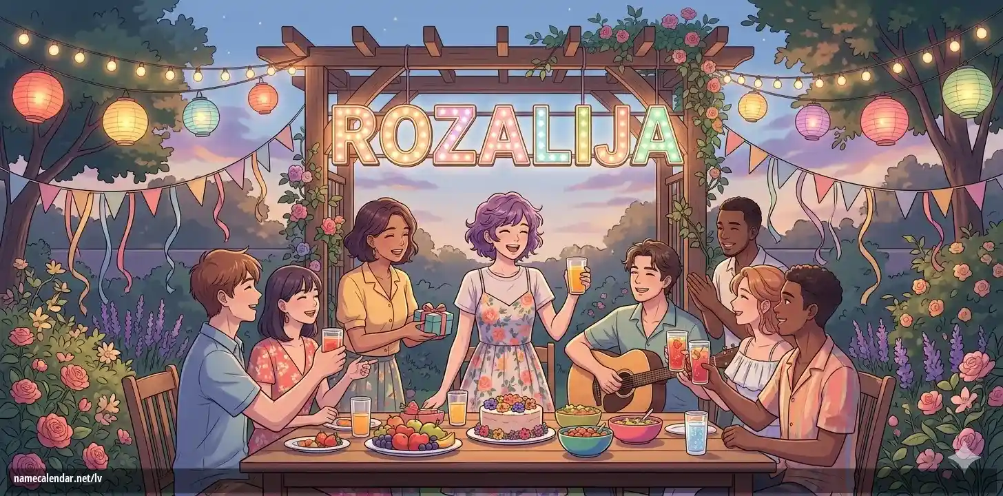 Vārda dienas un vārda svinēšana - Rozalija