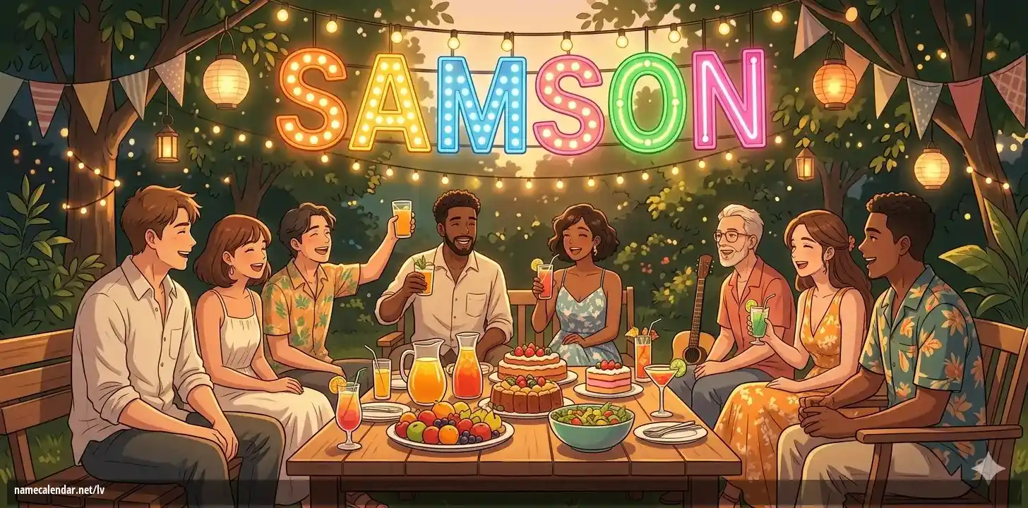 Vārda dienas un vārda svinēšana - Samson