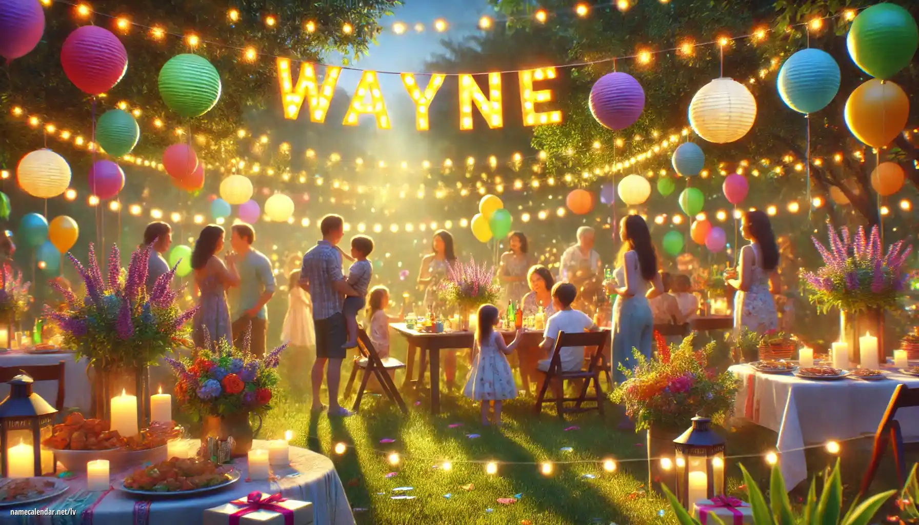 Vārda dienas un vārda svinēšana - Wayne