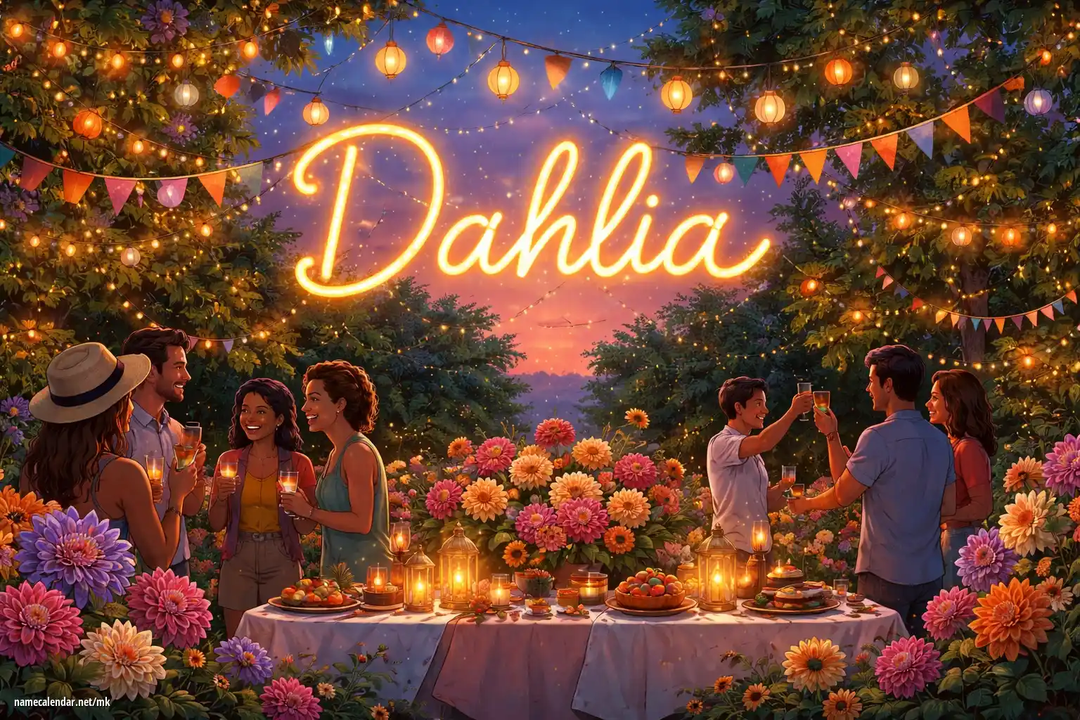 Прослава на именден и име - Dahlia