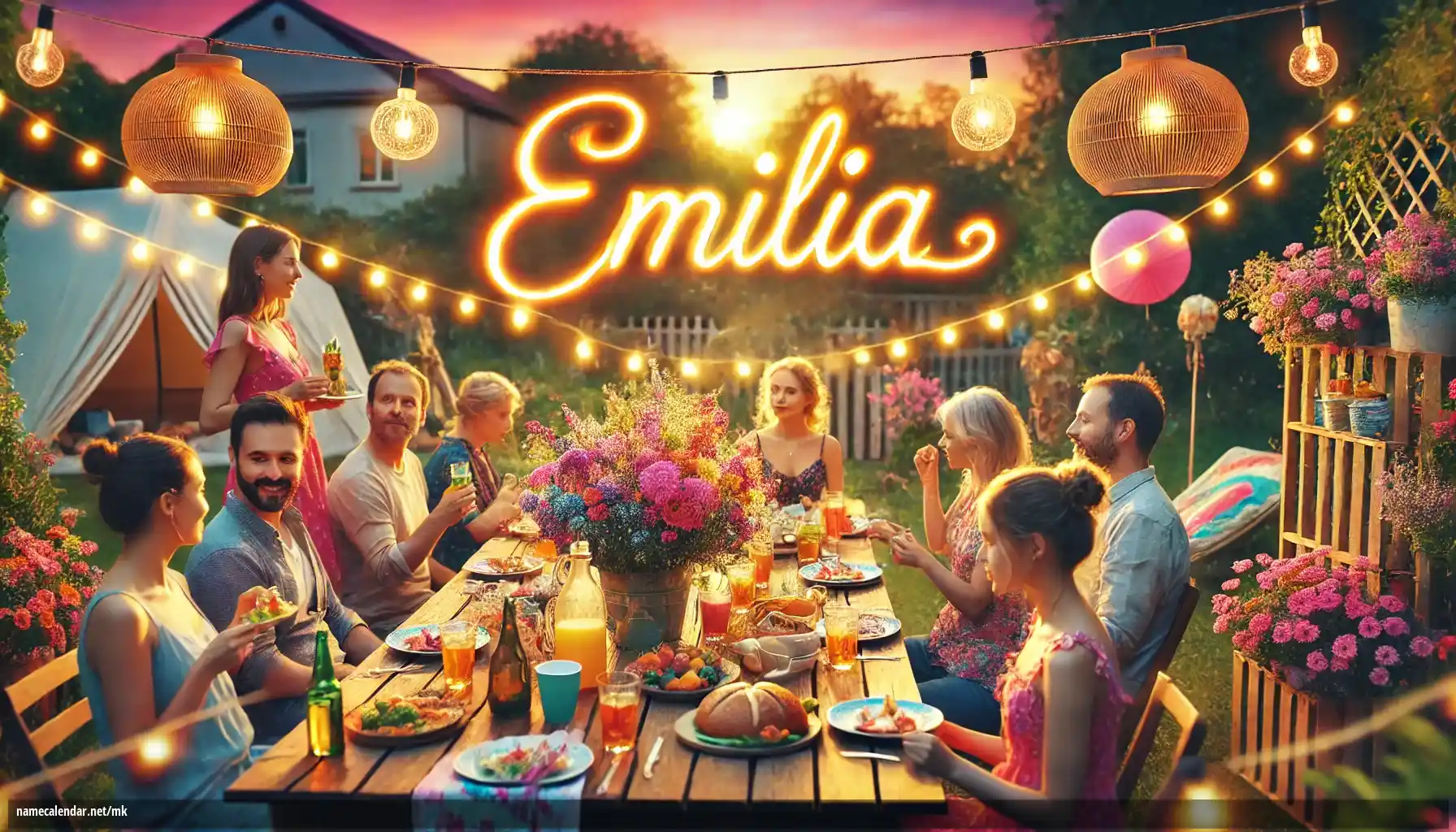 Прослава на именден и име - Emília