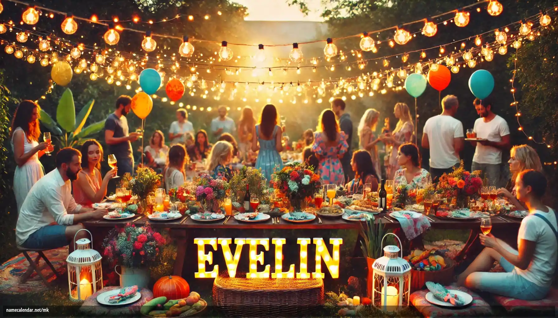 Прослава на именден и име - Evelin