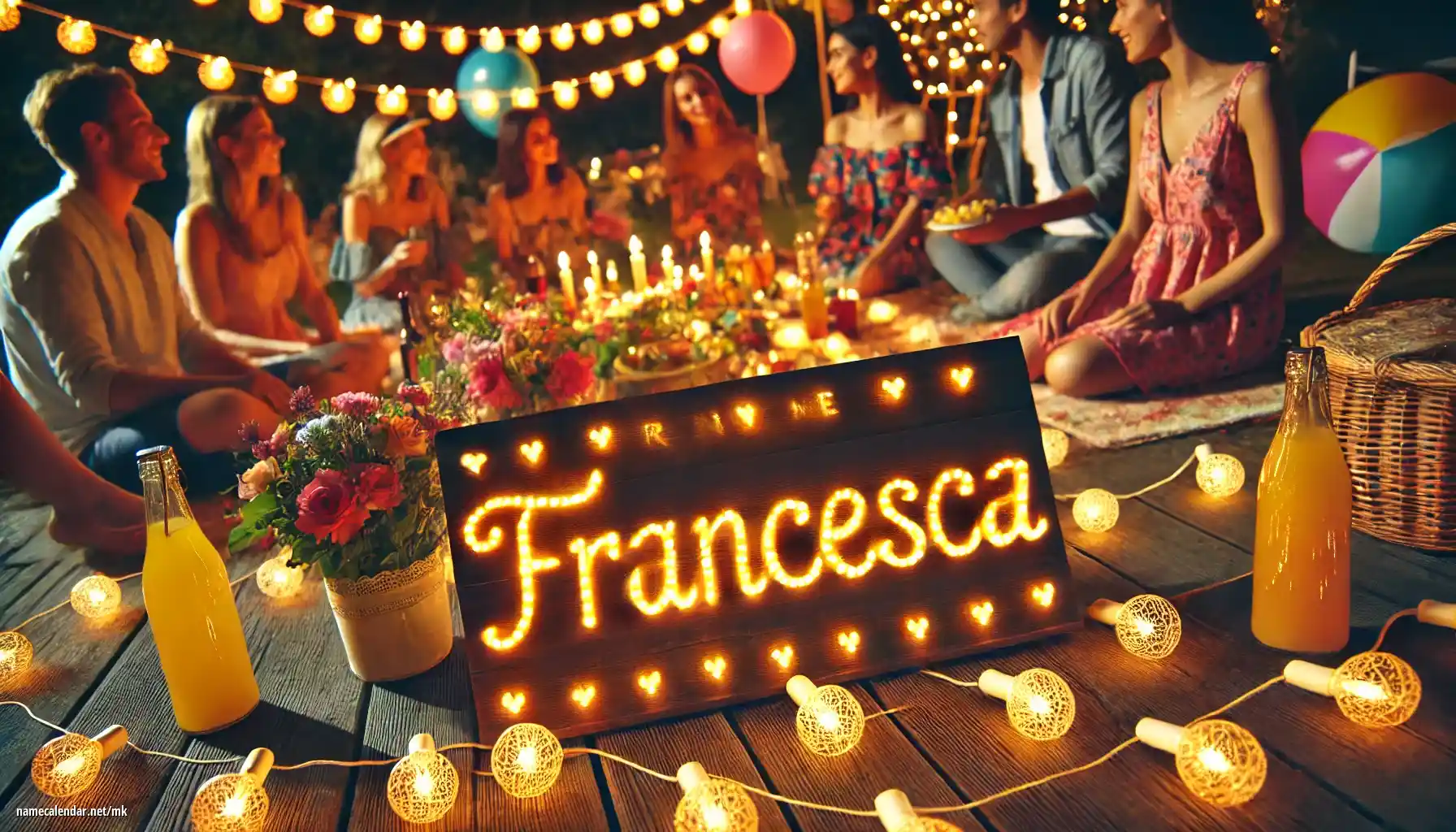 Прослава на именден и име - Francesca