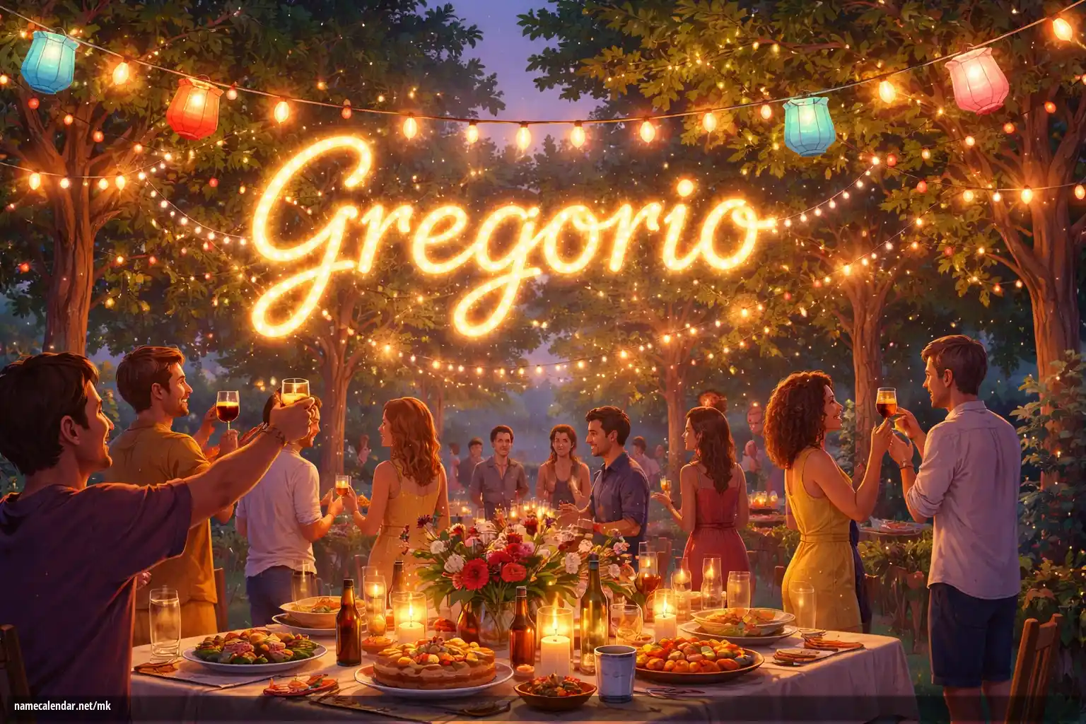 Прослава на именден и име - Gregorio