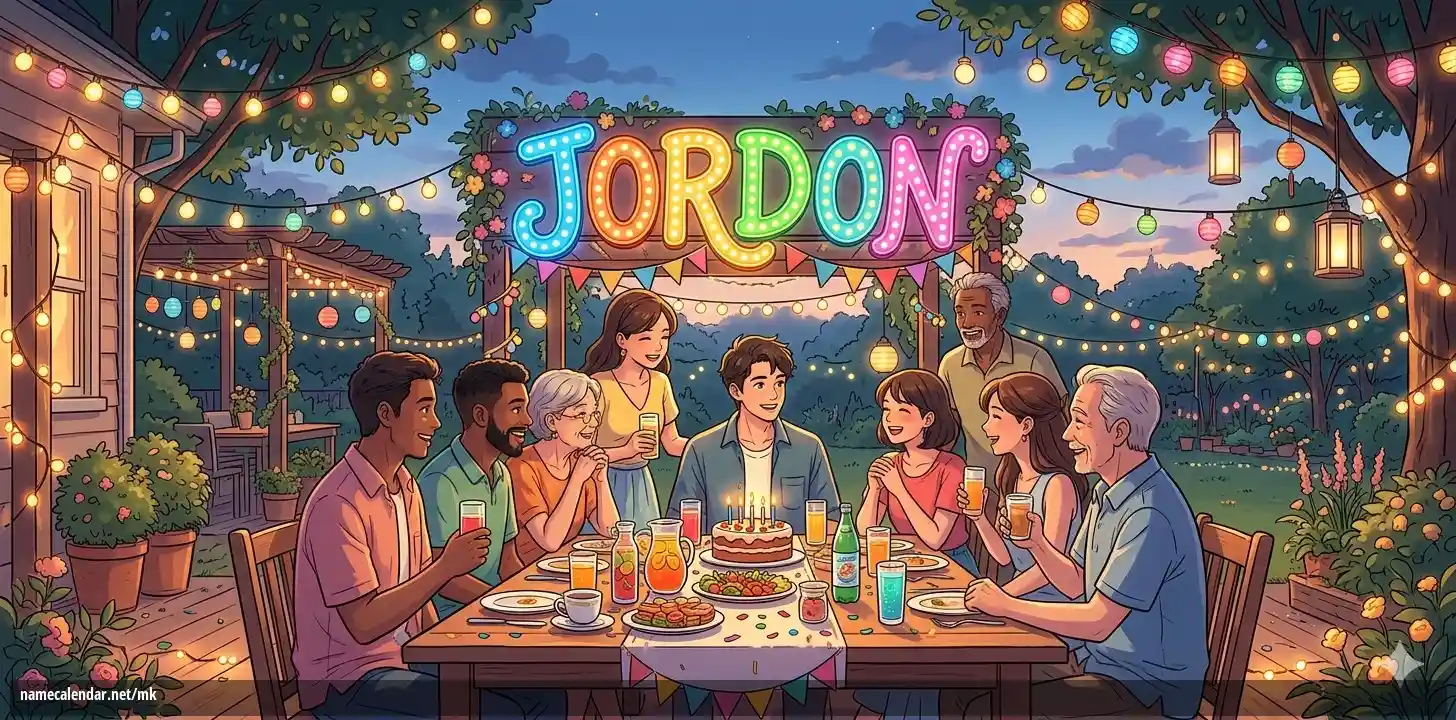 Прослава на именден и име - Jordon