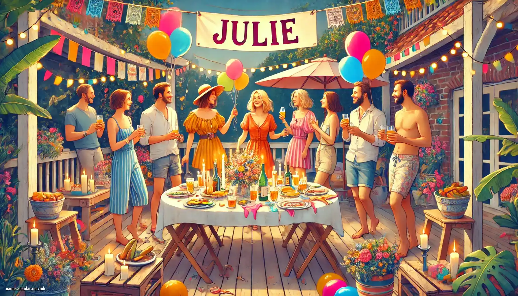 Прослава на именден и име - Julie