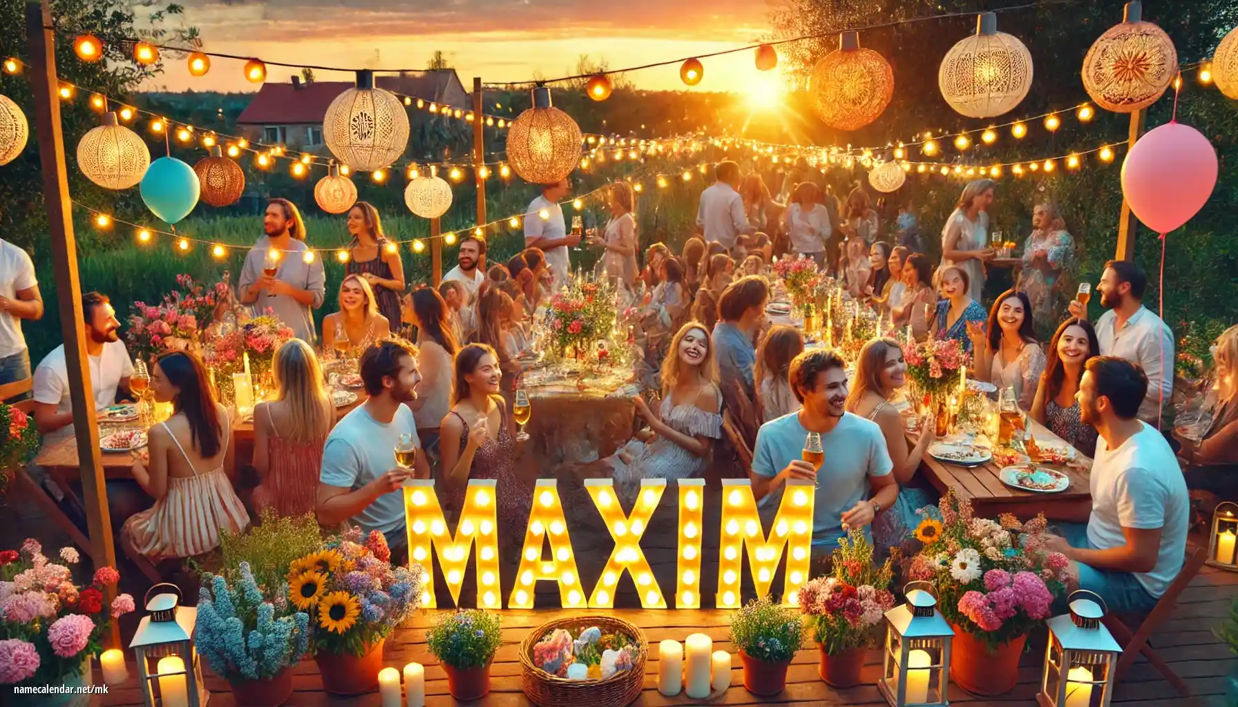 Прослава на именден и име - Maxim