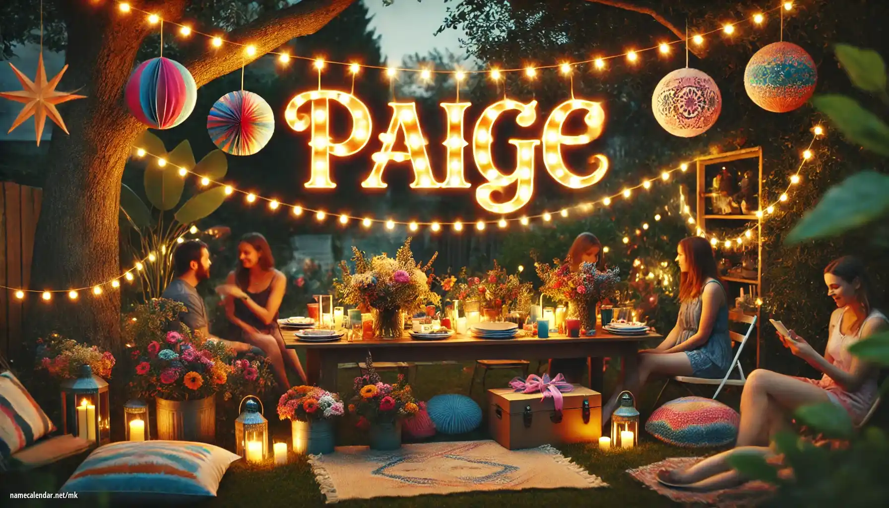 Прослава на именден и име - Paige